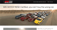 Desktop Screenshot of motortrendcertified.com